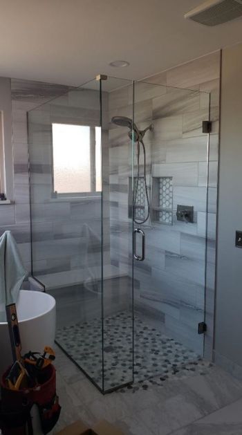 Walk in shower installation in Arvada